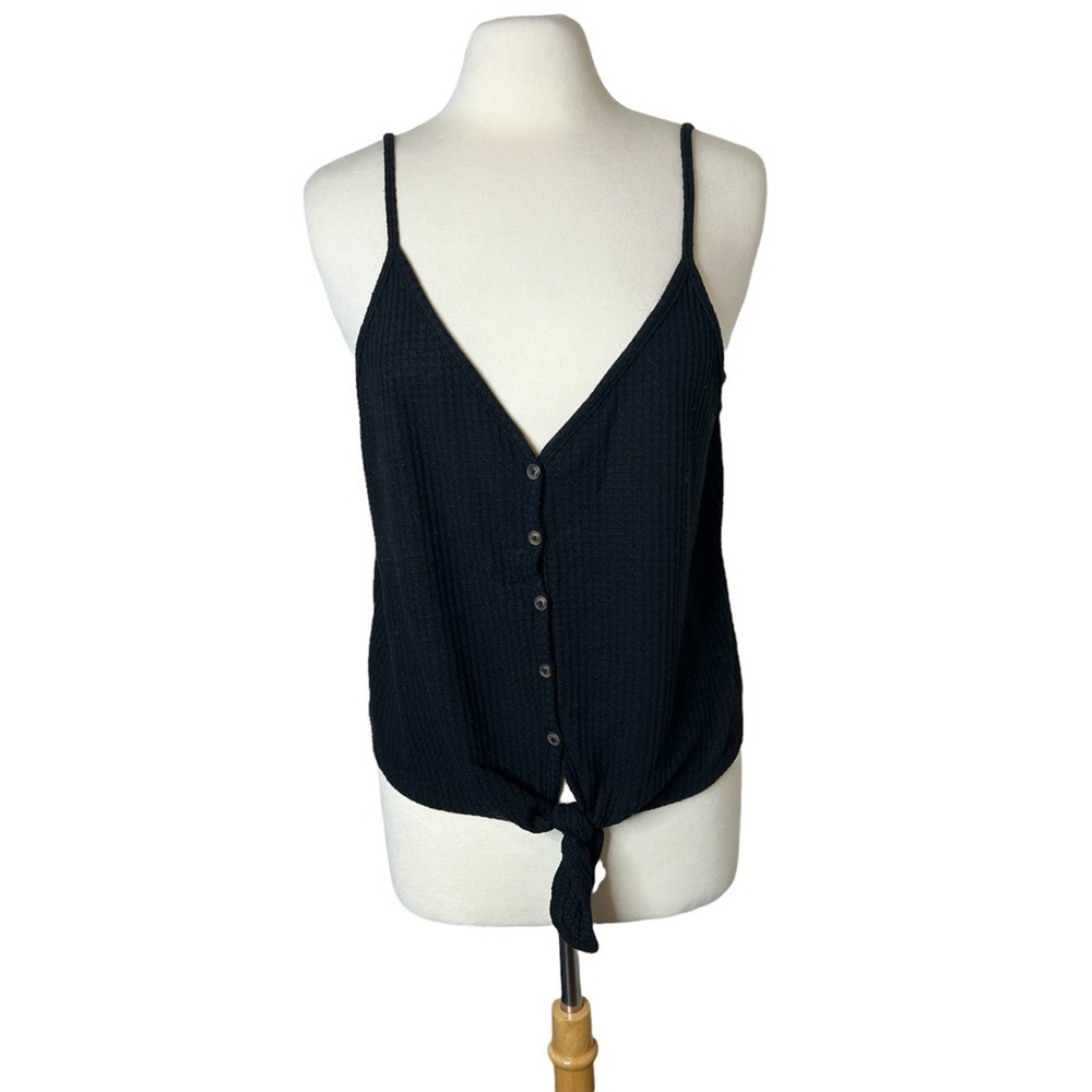 WILD FABLE Black Boho Crochet Tank Top Sweater, size XXL
